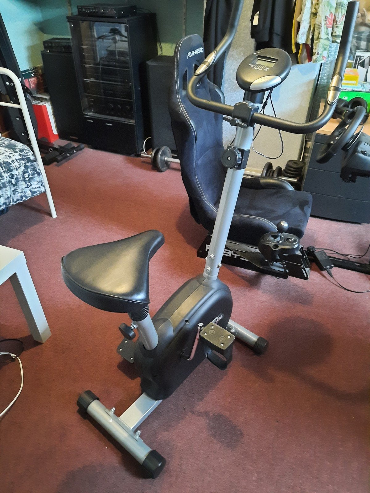 Tectake Hometrainer MB 152 Magnetic System, Ophalen, Zo goed als nieuw, Metaal, Benen