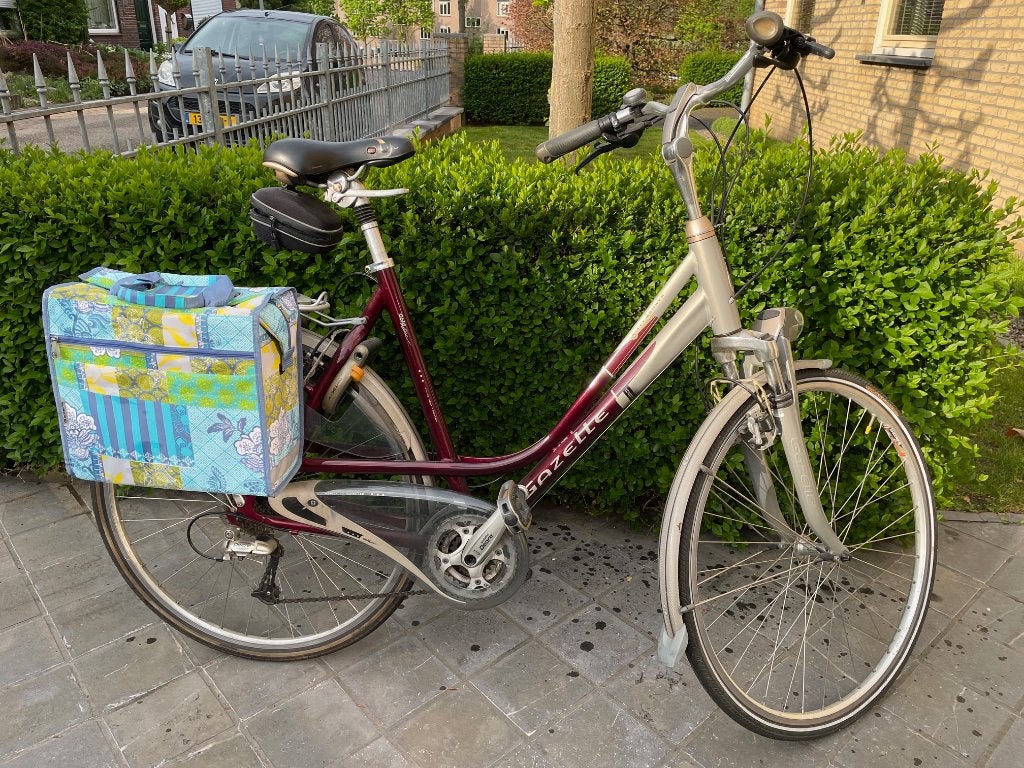 Dames fiets Gazelle Geneve GoldLine, Ophalen, Gebruikt, Versnellingen, 56 cm of meer