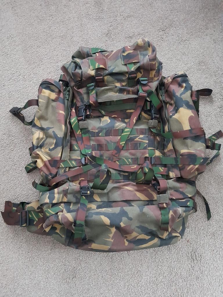 Defensie rugzak 120 liter Woodland, Ophalen of Verzenden, Gebruikt, Rugzak