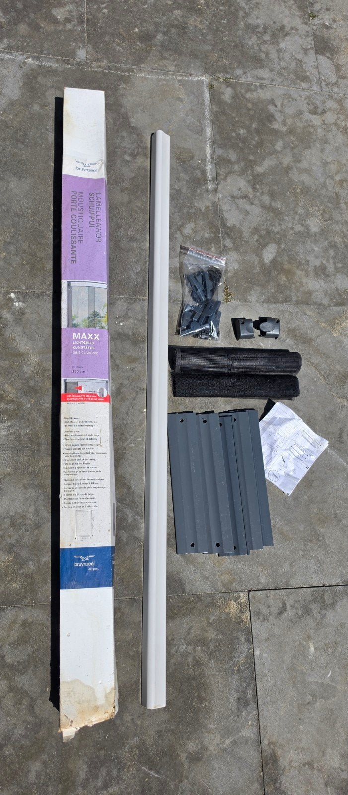 Bruynzeel Lamellenhor Schuifpui Maxx 260x118 cm, Ophalen, Nieuw, Kunststof, Hordeur
