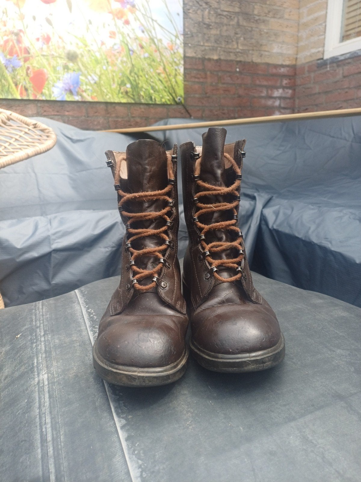 Bruine legerkisten KL 41B, Ophalen of Verzenden, Landmacht, Nederland, Kleding of Schoenen
