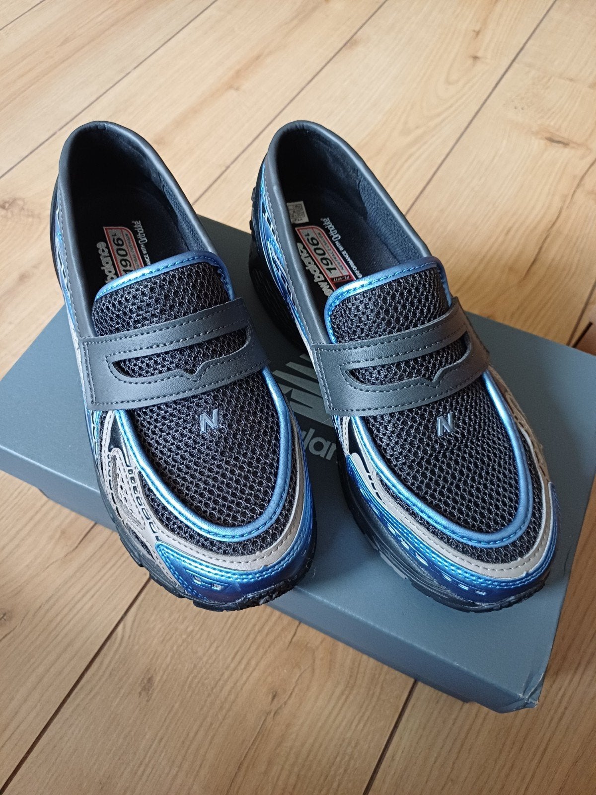 New Balance 1906L Loafers Black Cement Blue Gemstone, Blauw, Instappers, New Balance, Ophalen of Verzenden