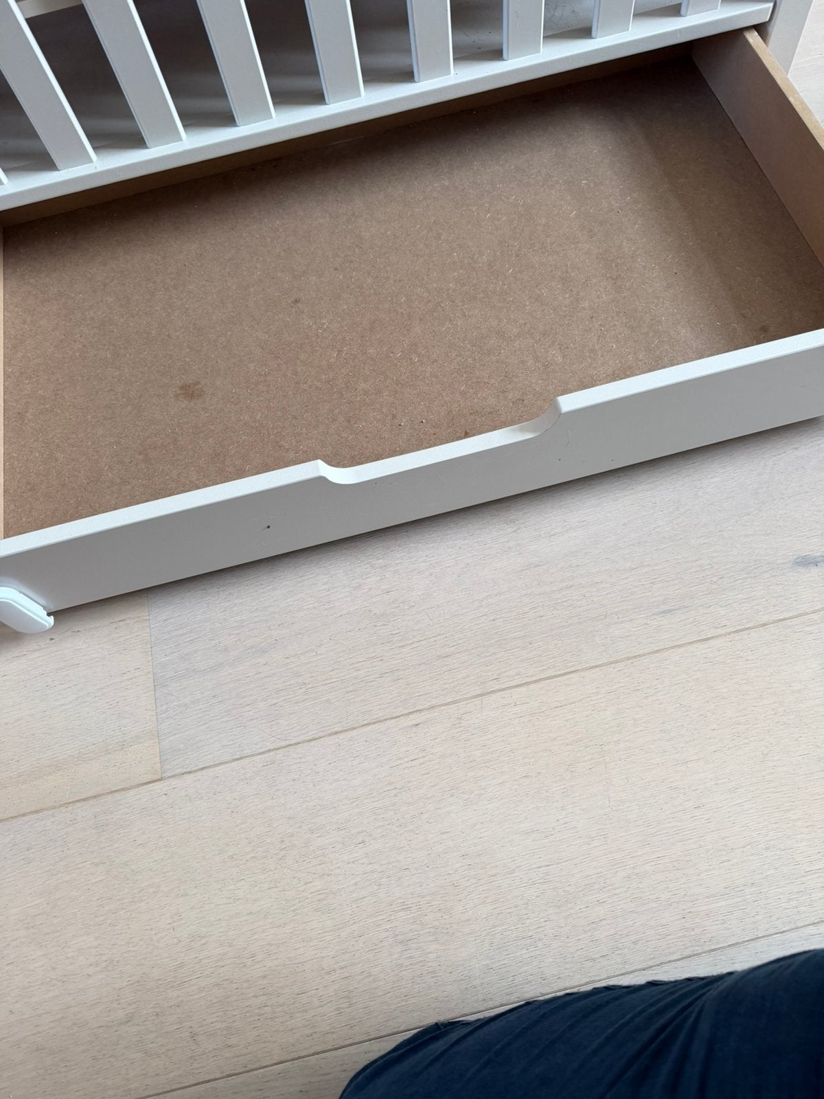 Mooie grijze box met lade., Ophalen, Zo goed als nieuw, Lade