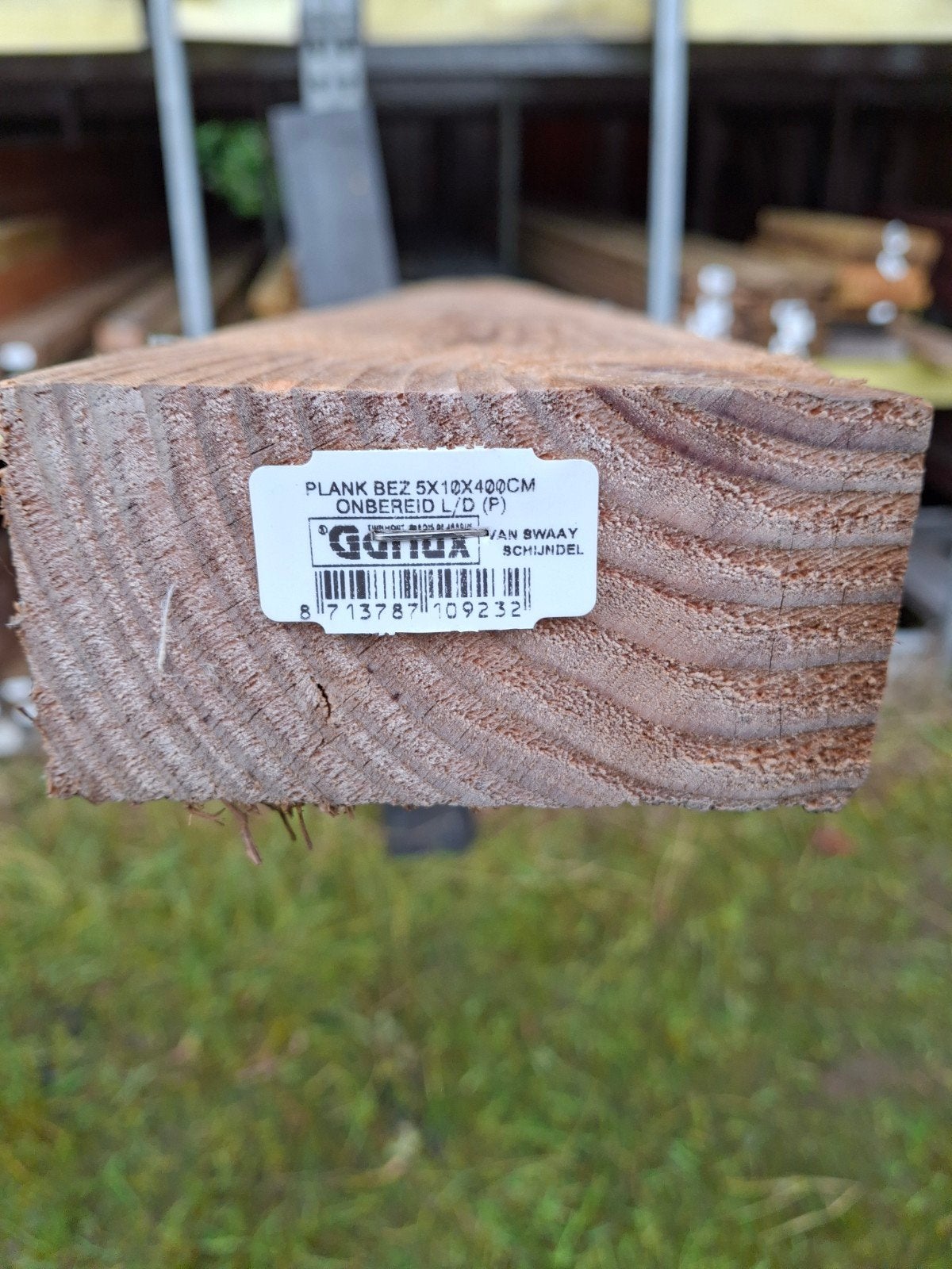 Onbehandeld Douglas Balk 5x10x400cm, Ophalen, Nieuw, Hardhout, 250 cm of meer