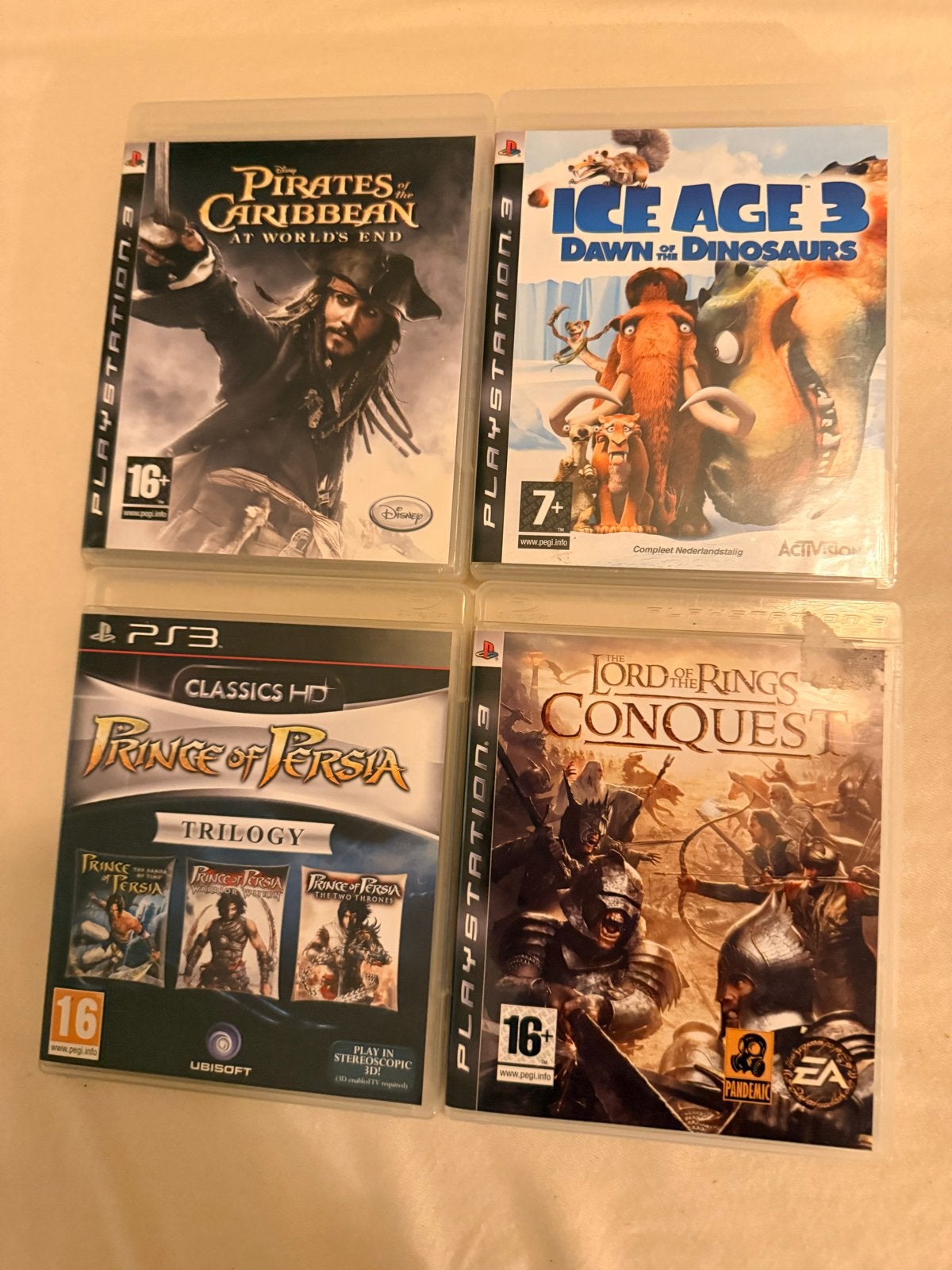 PS3 Games: Pirates, Ice Age, Prince of Persia, Lord of the R, Avontuur en Actie, Gebruikt, 1 speler, Ophalen of Verzenden