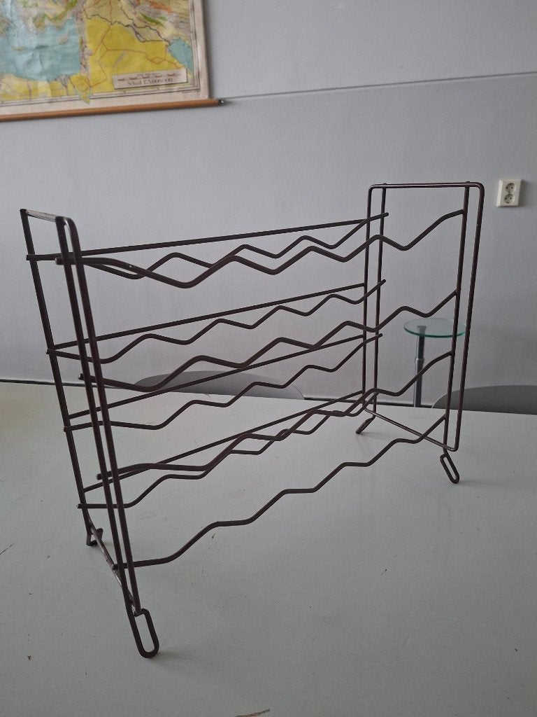 vintage Tomado wijnrek bruin draadstaal retro design 20 fles, Huis en Inrichting, Woonaccessoires | Wijnrekken, Overige materialen