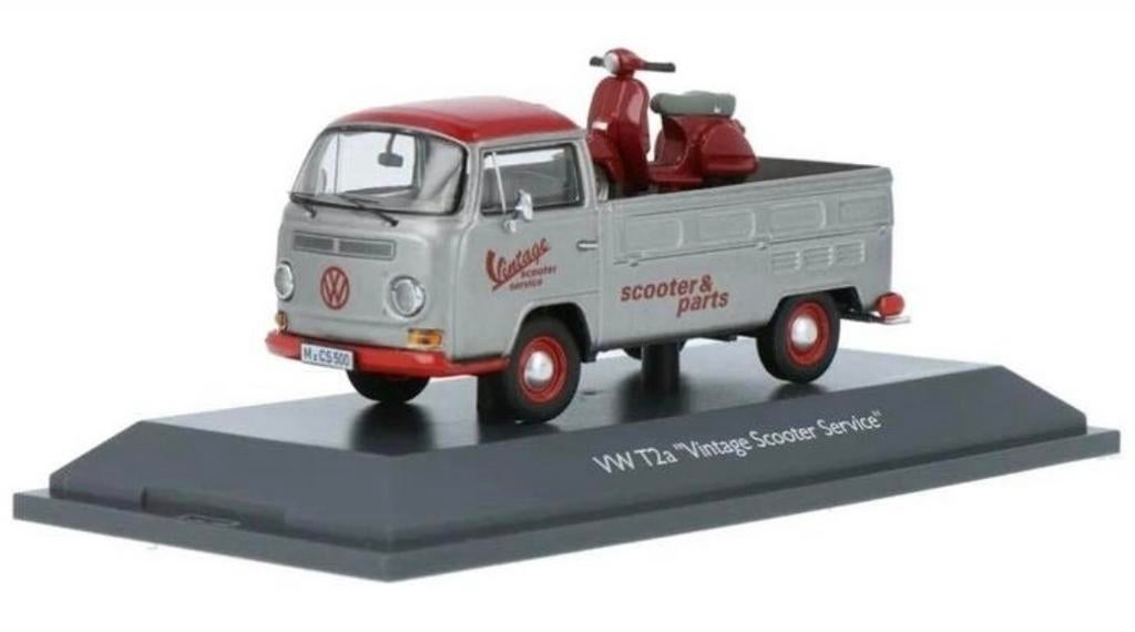 VW T2a "Vintage Scooter Service" met scooter, Overige merken, Auto, 1:32 tot 1:50, Nieuw