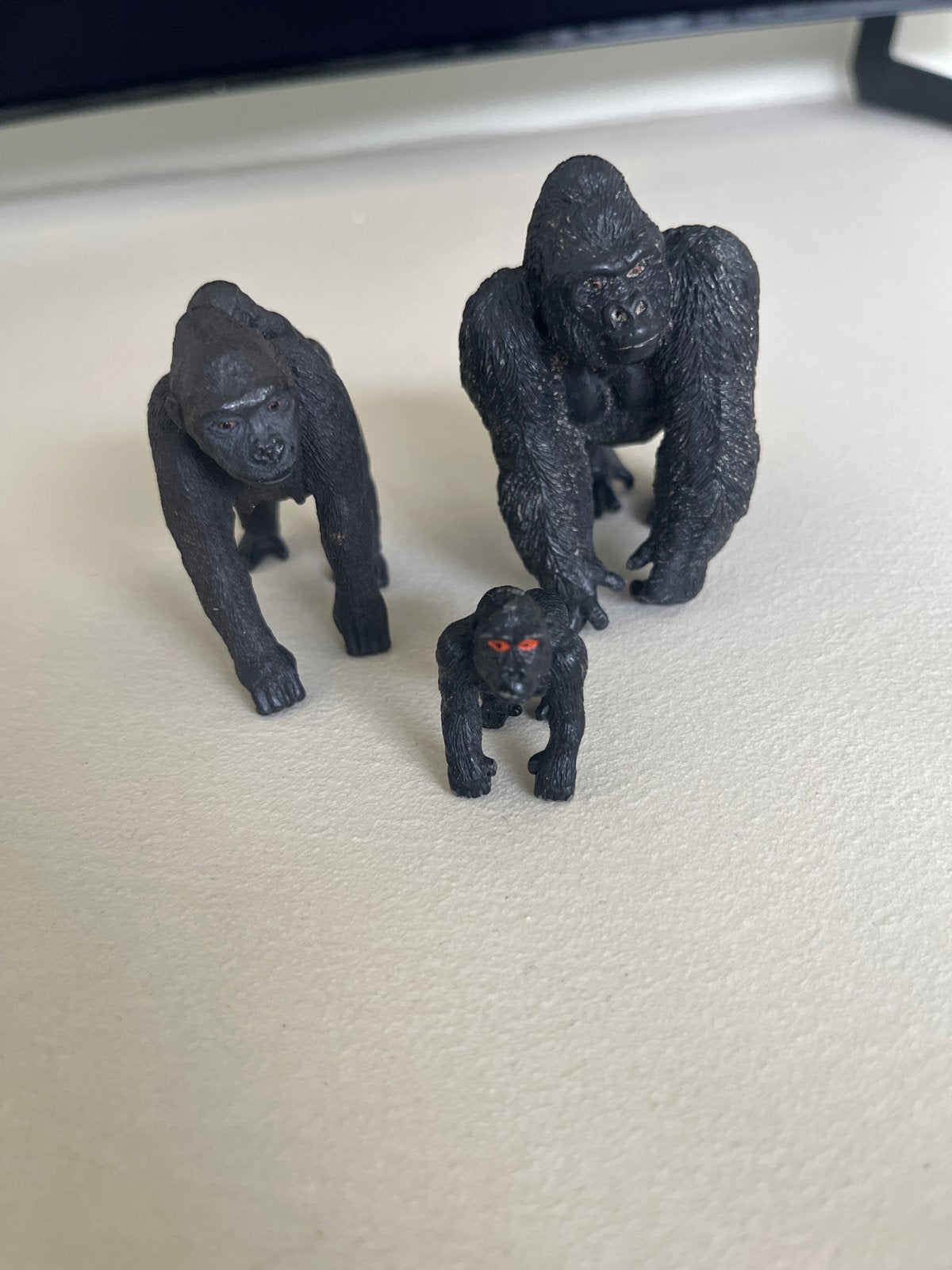Gorilla speelfiguren set - 3 stuks, Ophalen of Verzenden, Gebruikt