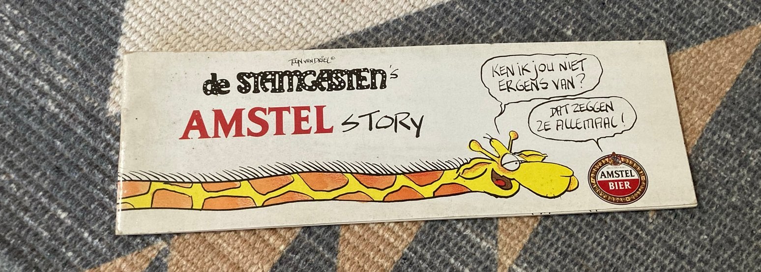 Amstel Bier Stamgasten stripboekje - De Amstel Story, Ophalen of Verzenden, 1980 tot heden, Nederland, Knipsel(s)