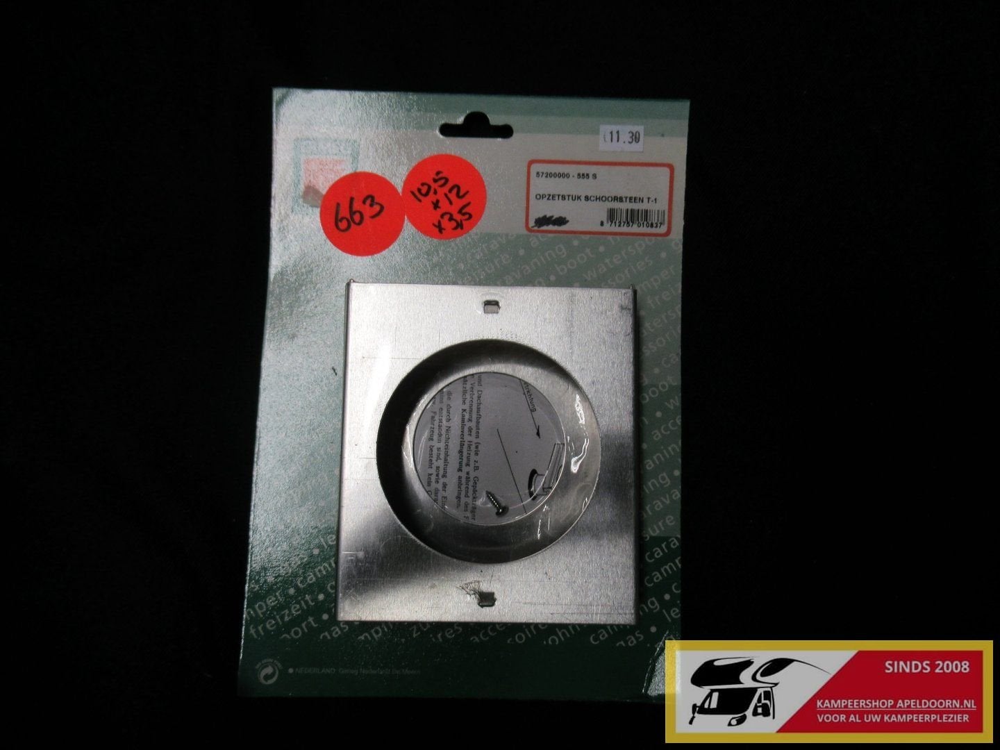 Te koop caravan opzetstuk schoorsteen nr663 10,5x12x3,5cm, -, -, Nieuw, Ophalen of Verzenden