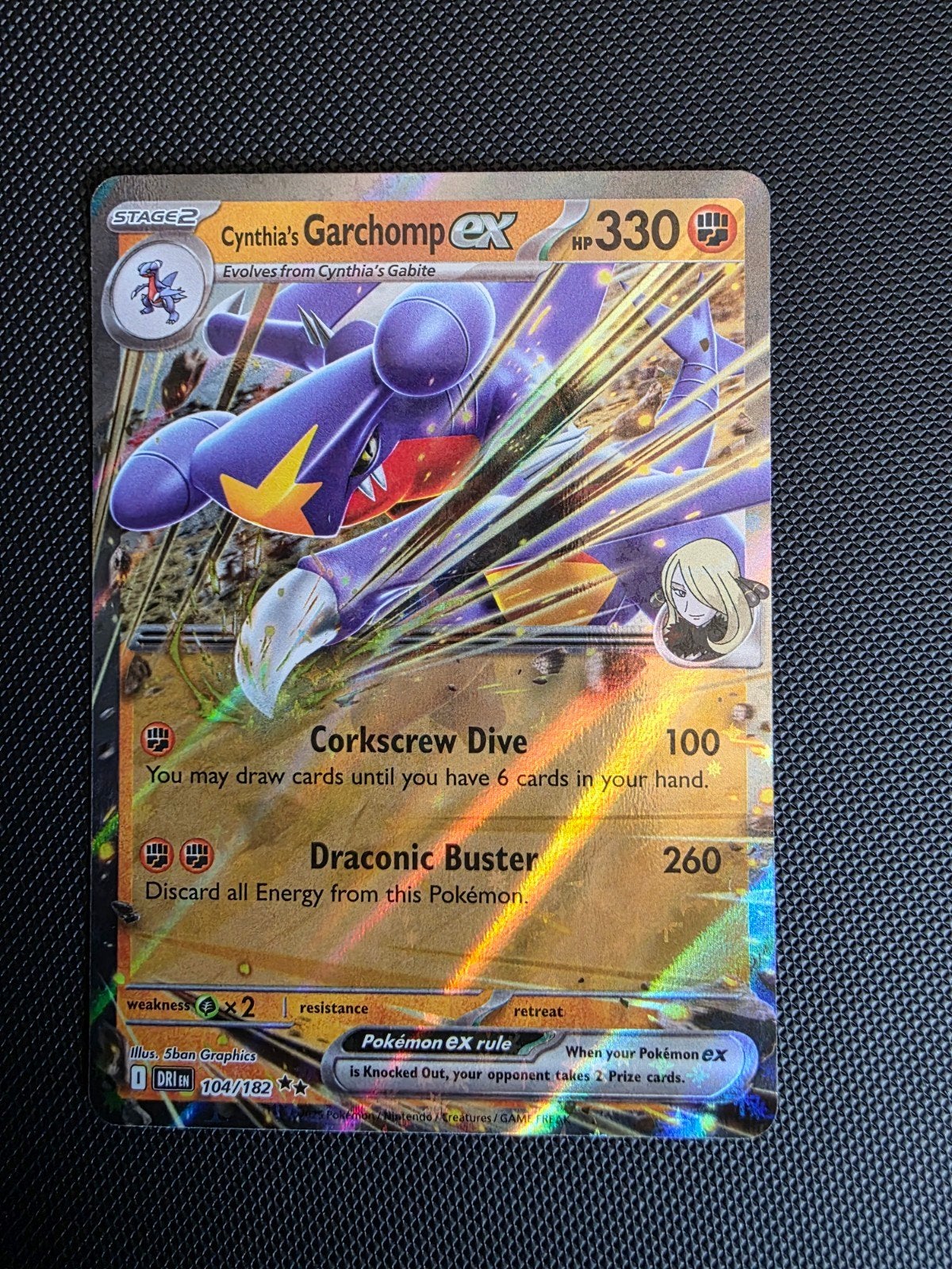 cynthias garchomp ex #104 destined rivals, Ophalen of Verzenden, Nieuw, Losse kaart