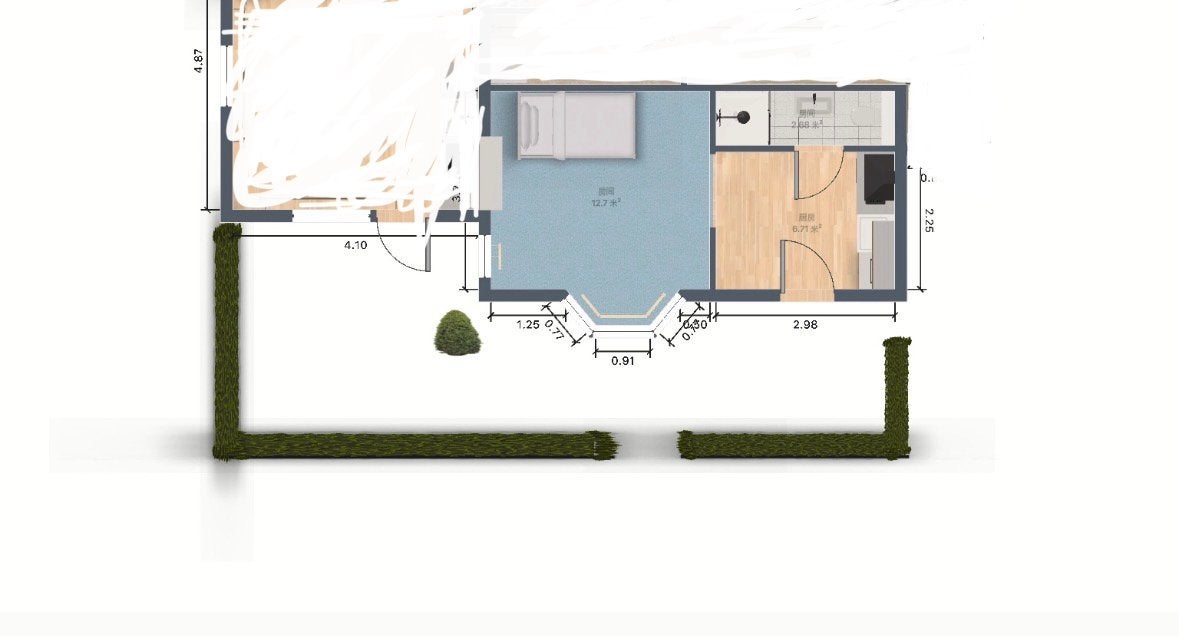 Kamer te huur 22m2