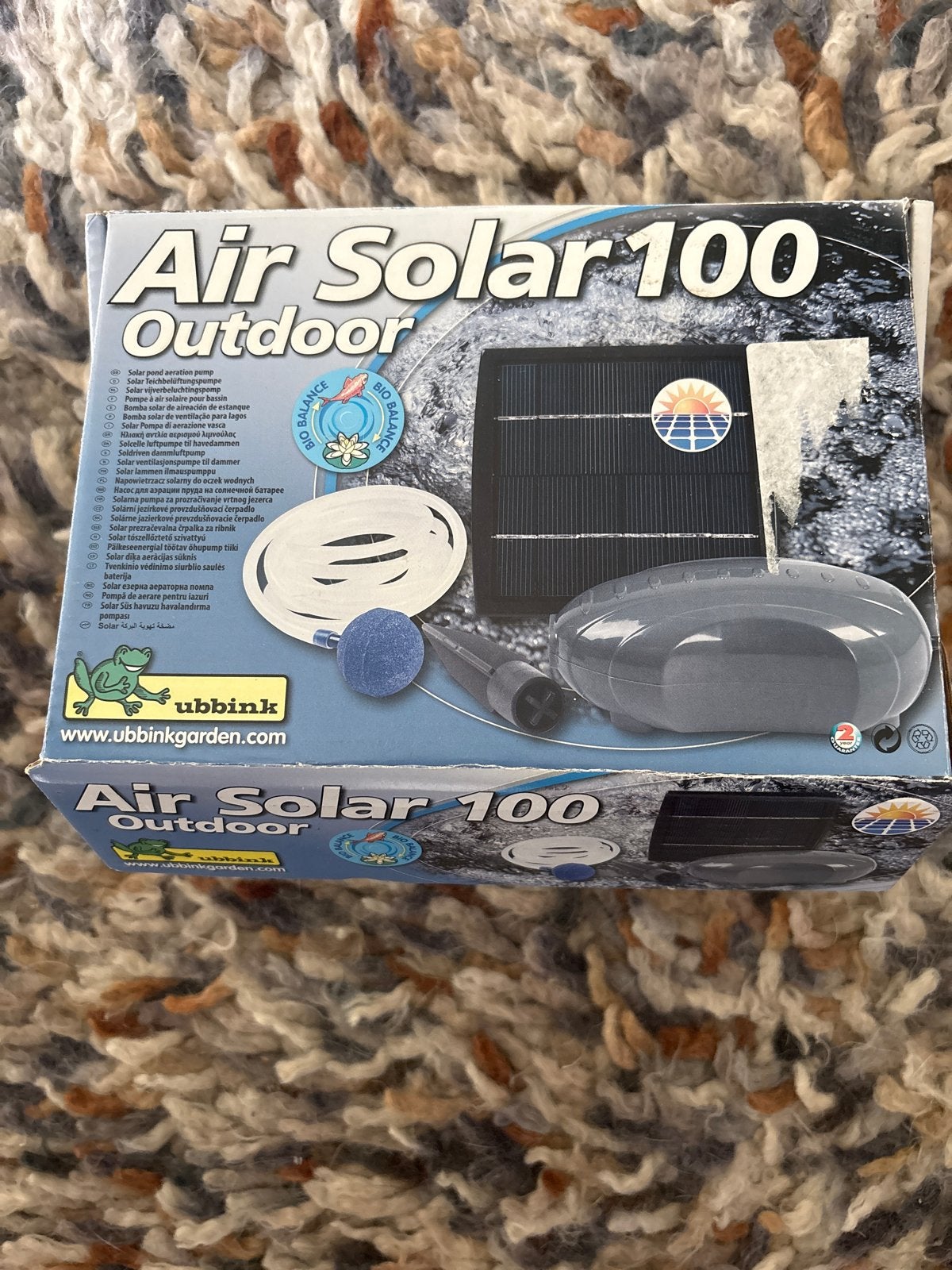 Ubbink Air Solar 100 Outdoor vijverluchtpomp, Ophalen of Verzenden, Zo goed als nieuw