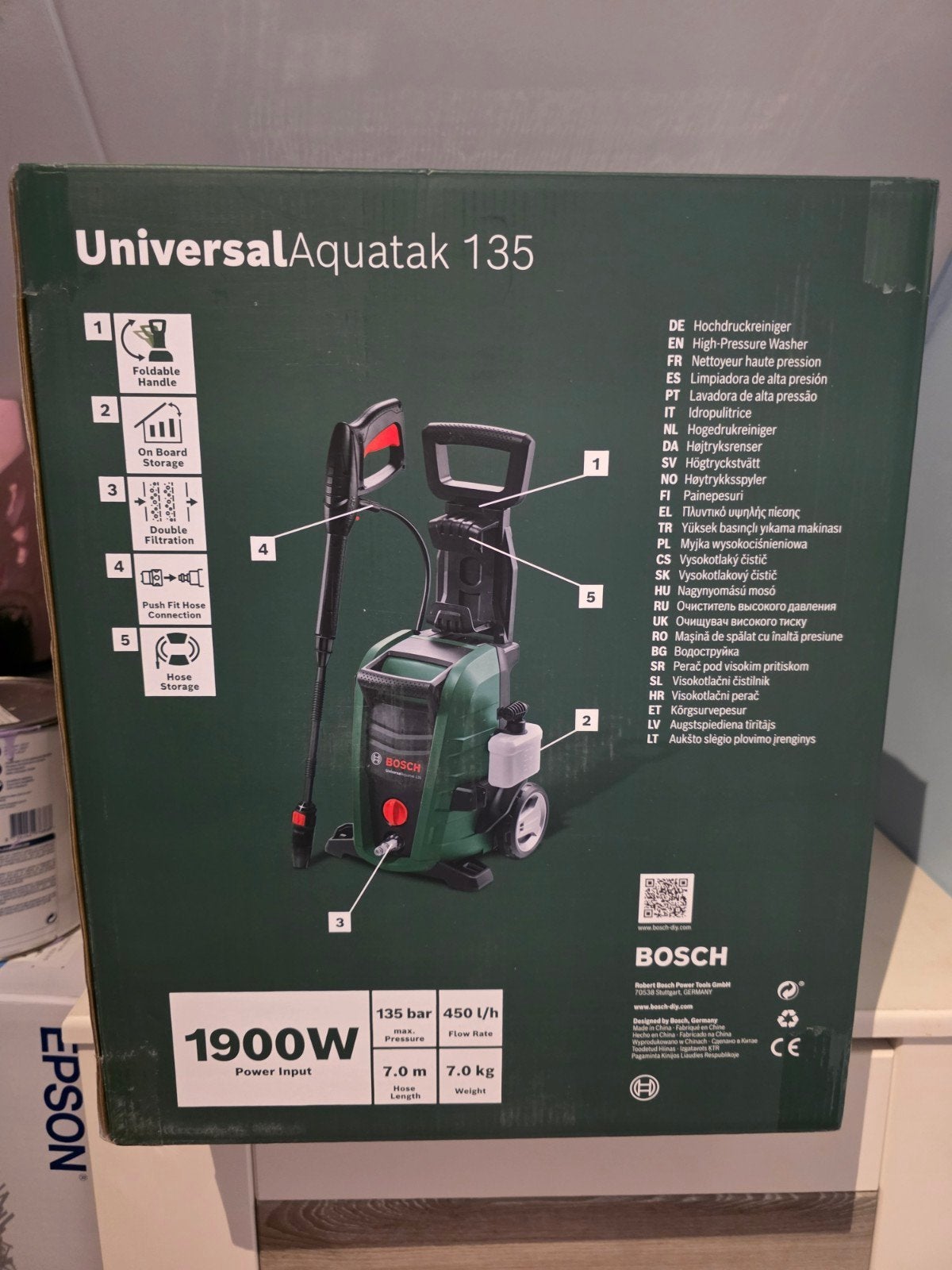 Foto 5 van Bosch UniversalAquatak 135 Hogedrukreiniger – Nieuw in doos!