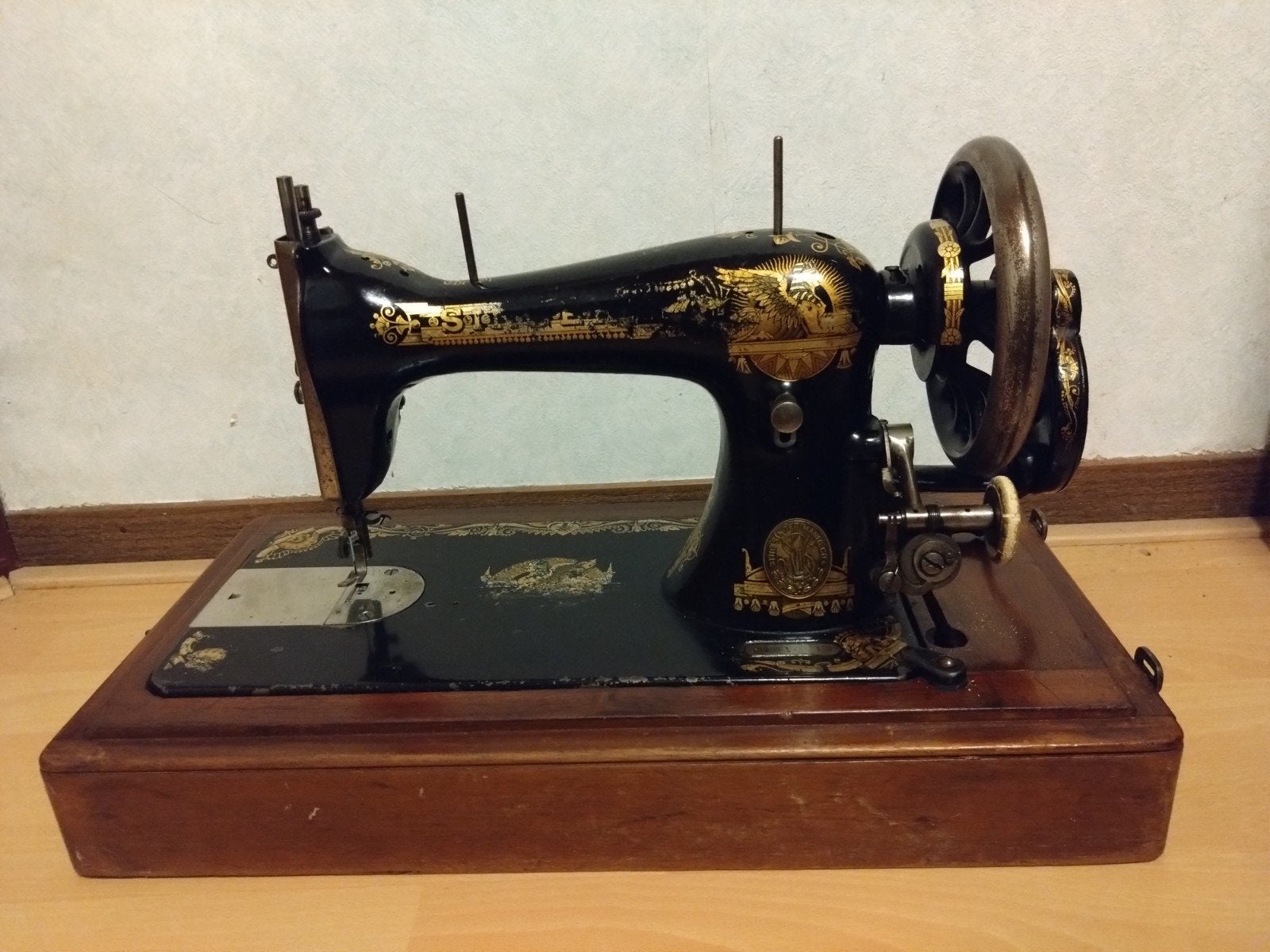 Ouderwetse Singer naaimachine., Antiek en Kunst, Antiek | Naaimachines, Ophalen