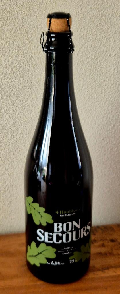 volle 75 cl fles BON SECOURS 4 Houblons IPA bier uit Belgie, Ophalen of Verzenden, Zo goed als nieuw, Flesje(s), Overige merken
