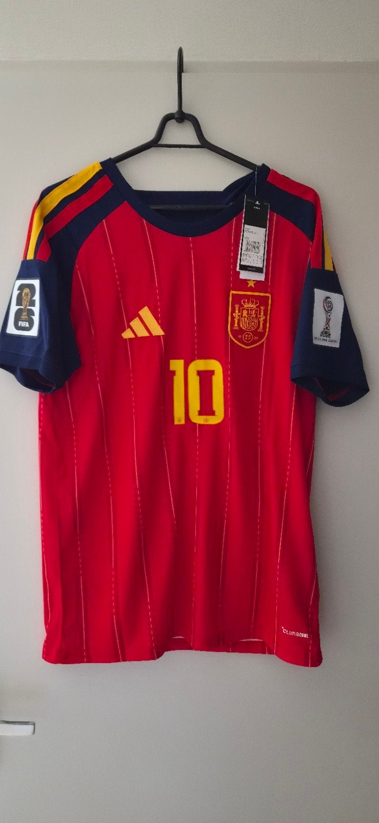 Nieuw Spanje thuisshirt Lamine Yamal - Maat M, Maat 48/50 (M), Nieuw, Ophalen of Verzenden, Voetbal