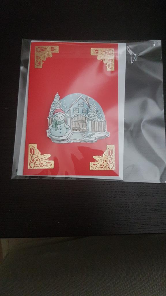 Kerst kaart met vlinder stickers tekoop, Ophalen, Nieuw, Kerst, Overige typen