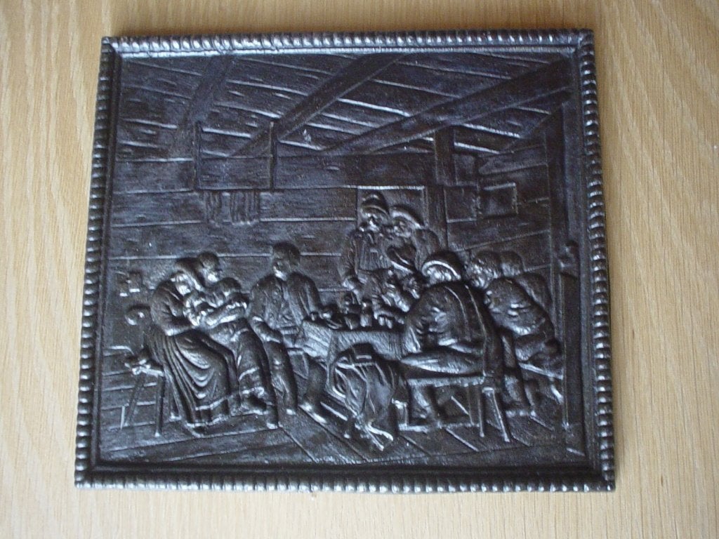 Metalen afbeelding, wanddecoratie, Ophalen of Verzenden, Zo goed als nieuw, Metaal