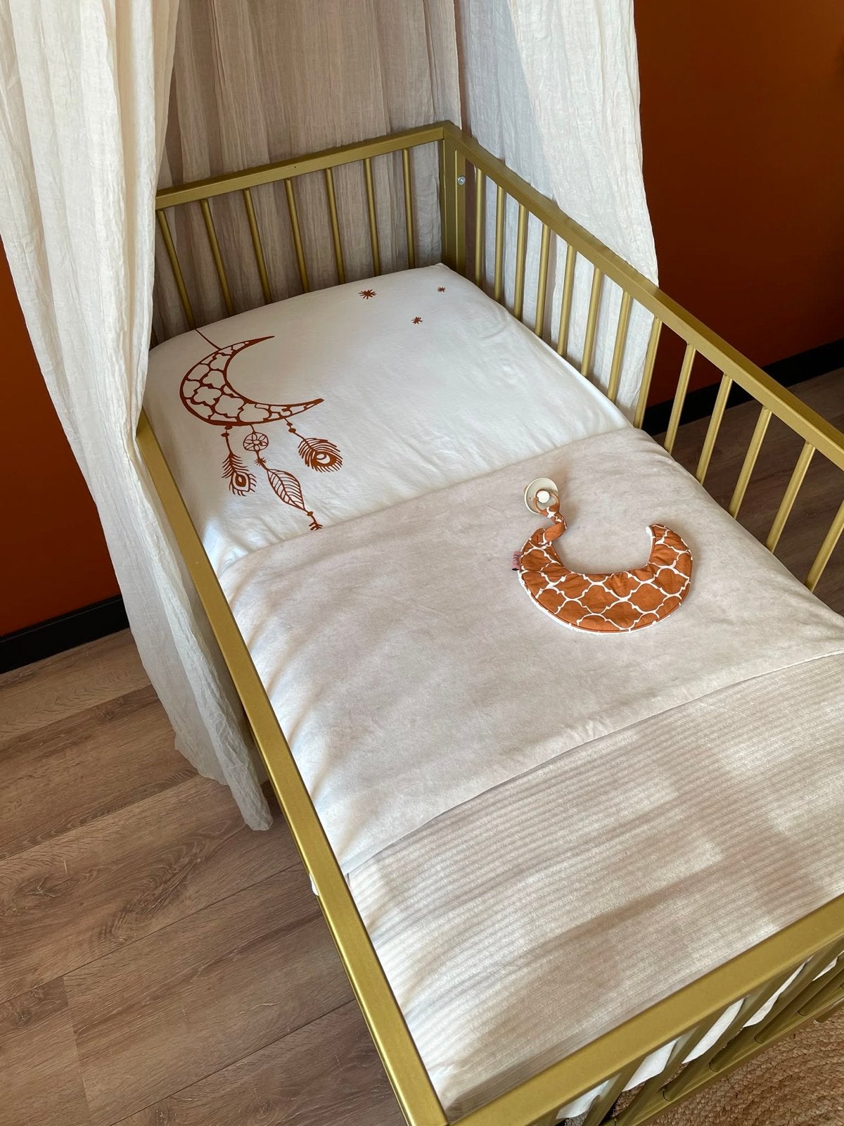 Coming Kids Bliss Gouden Babybed - Zo goed als nieuw, Ophalen, Zo goed als nieuw, Ledikant