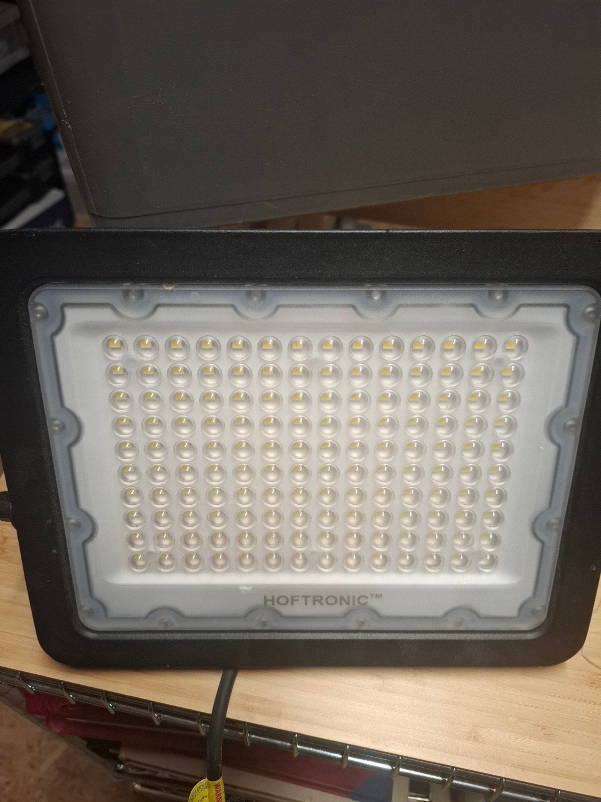 Hoftronic Bouwlamp 10000lm met schakelstekker, Gebruikt, Met statief, Ophalen of Verzenden, Lamp