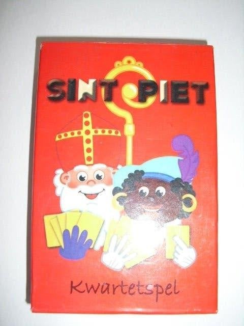 TE K. KWARTET SPEL KAARTEN SINTERKLAAS EN ZWARTE  PIET, Ophalen of Verzenden