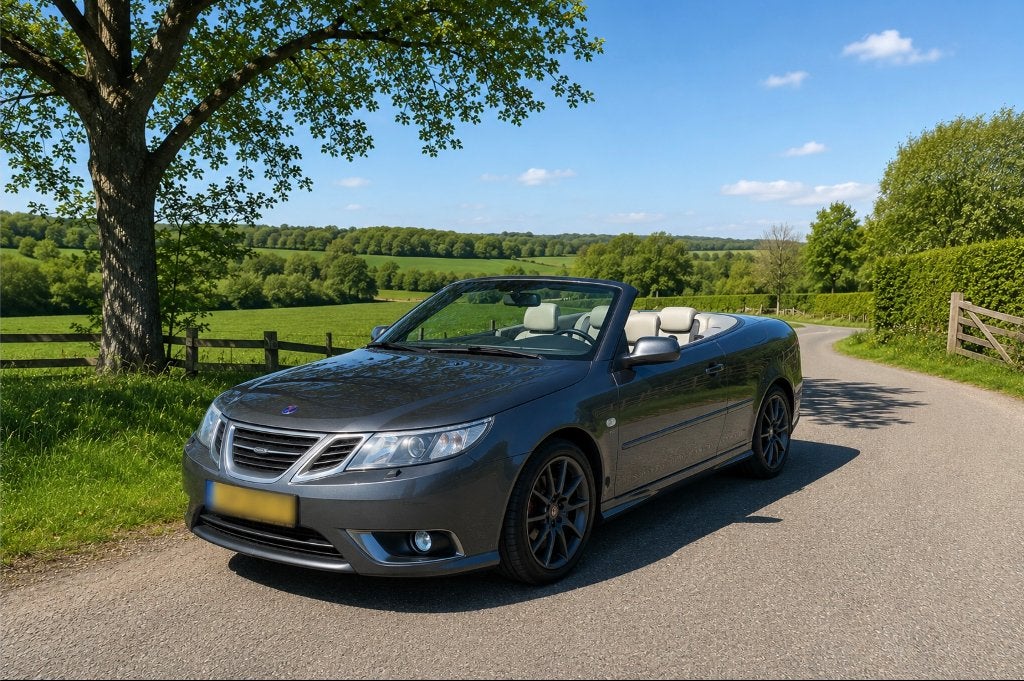Saab 9-3 1.8 T 110KW Cabrio AUT 2009 Grijs NIEUWE KAP 2024, 1998 cc, 4 cilinders, Cabriolet, 4 stoelen