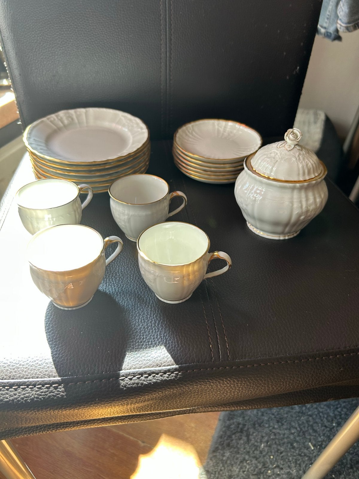 KPM Porseleinen Servies met Gouden Rand - Vintage Set, Ophalen of Verzenden