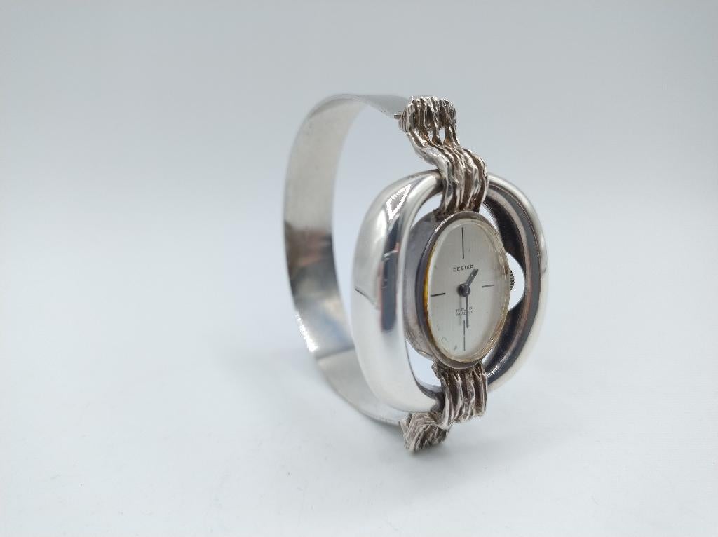 Zilveren horloge armband, Desira, 20 cm, Gebruikt, Info@zilverwebsite.nl, Verzenden, Zilverwebsite.nl