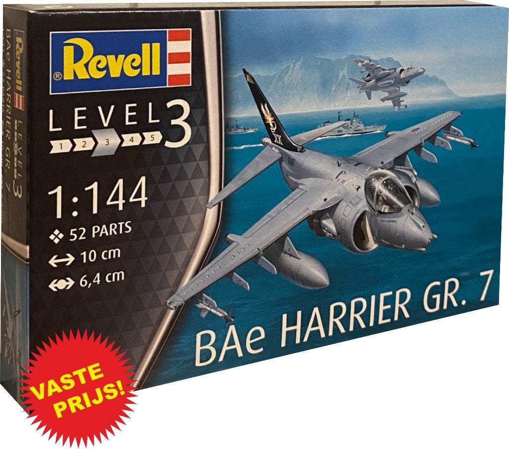 BAe Harrier GR.7 (Revell 03887) 1/144, 1:72 tot 1:144, Revell, Nieuw, Ophalen of Verzenden