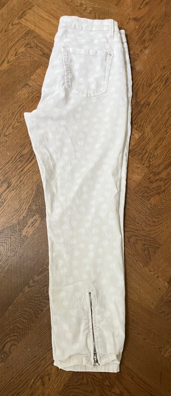 Cambio broek met stippen, Kleding | Dames, Broeken en Pantalons, Maat 38/40 (M), Beige, Ophalen of Verzenden, Lang