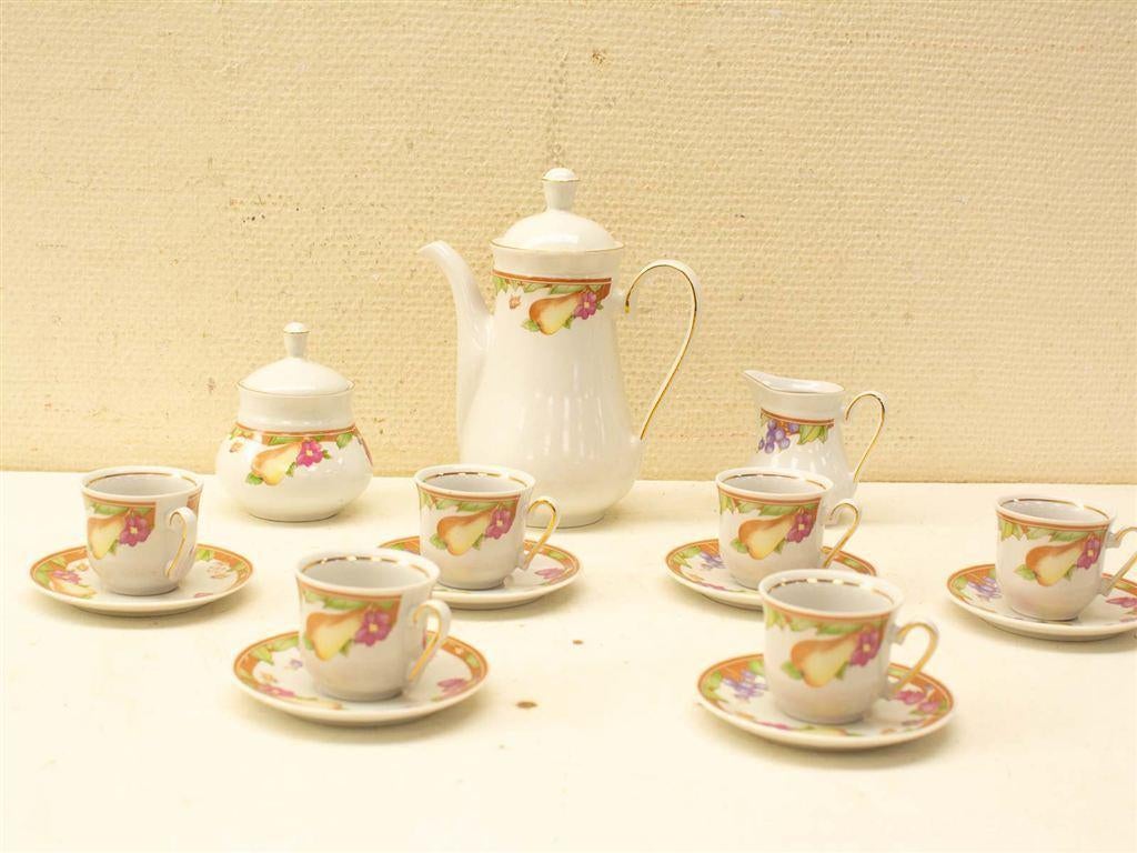 17 delig FP Fena porseleinen thee servies 37248, Ophalen of Verzenden, Gebruikt, Aardewerk, Bord(en)