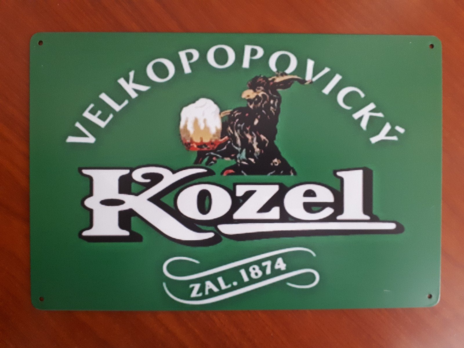 Kozel Bier 20x30 cm Metalen Reclamebord, Verzamelen, Biermerken, Ophalen of Verzenden, Nieuw, Reclamebord, Plaat of Schild, Overige merken