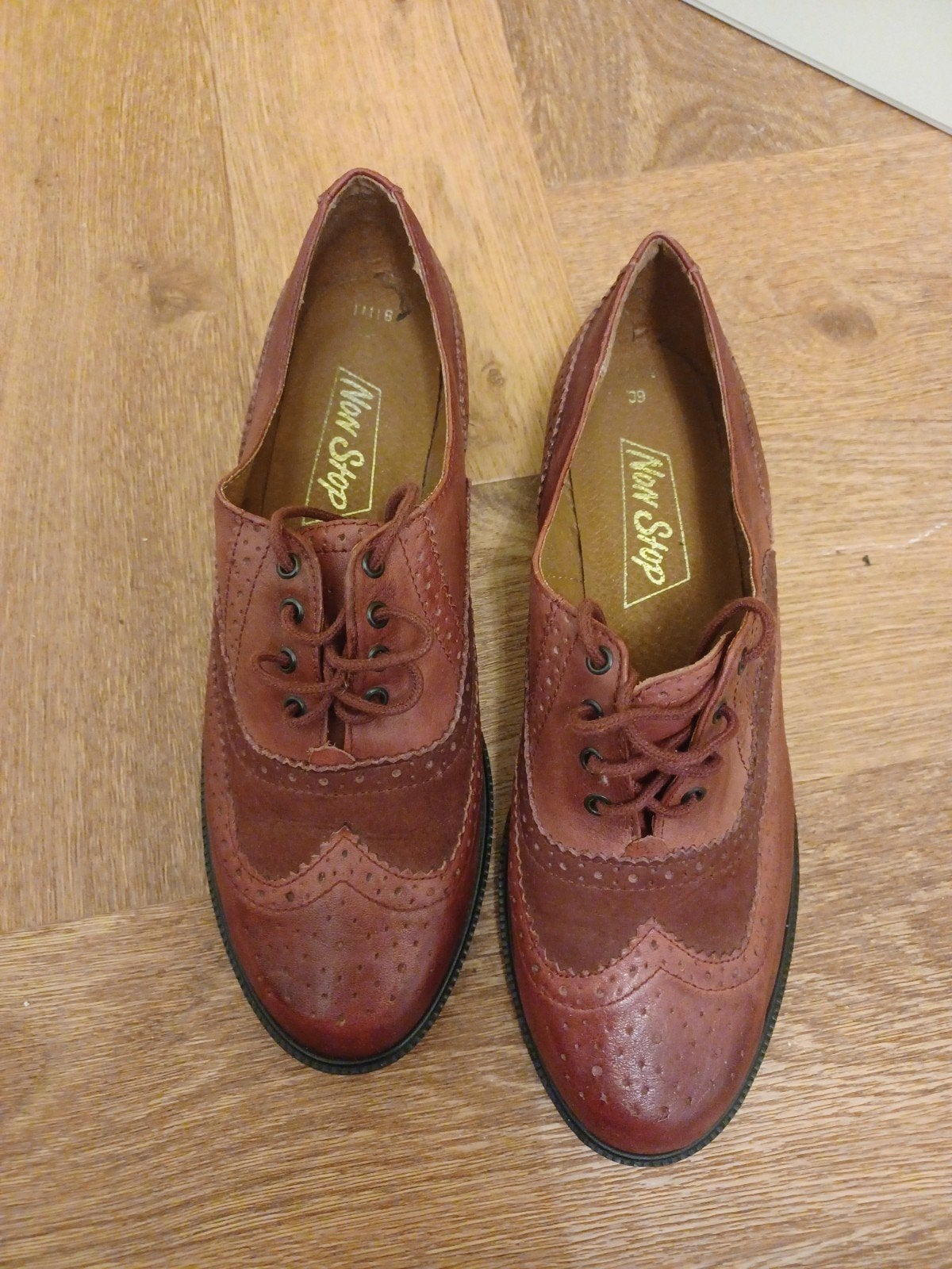 Non Stop Brogues - Maat 39 (ophalen), Ophalen, Schoenen met lage hakken, Bruin, Non Stop