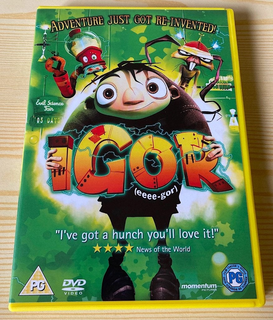 dvd Igor (2 disc collector's edition) UK Import, Ophalen, Tekenfilm, Zo goed als nieuw, Alle leeftijden