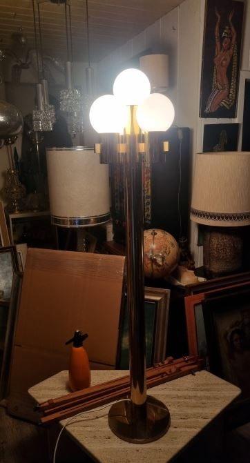 vintage staande lamp Hans agne Jakobsson, Huis en Inrichting, Ophalen, 100 tot 150 cm, Zo goed als nieuw, Glas