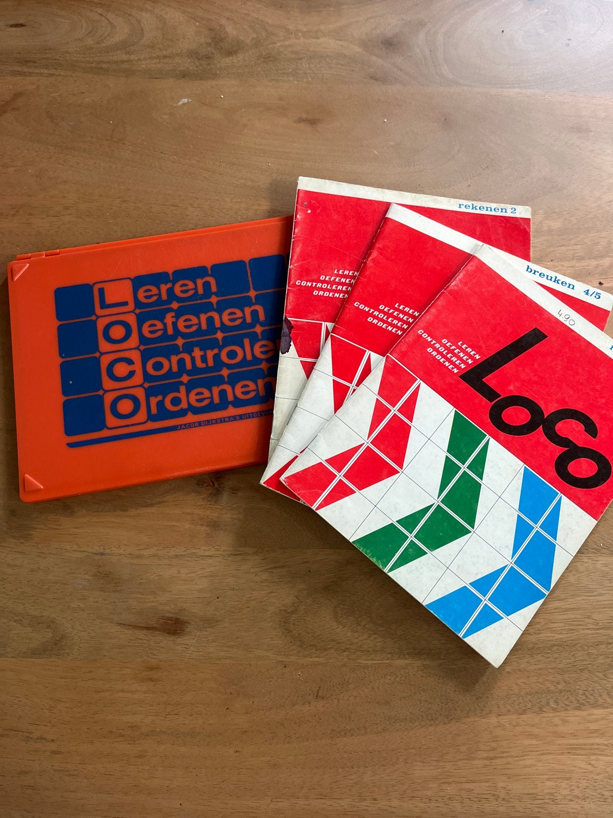 Vintage Loco leerspel met 3 rekenboekjes, Kinderen en Baby's, Speelgoed | Educatief en Creatief, Ophalen of Verzenden, Gebruikt