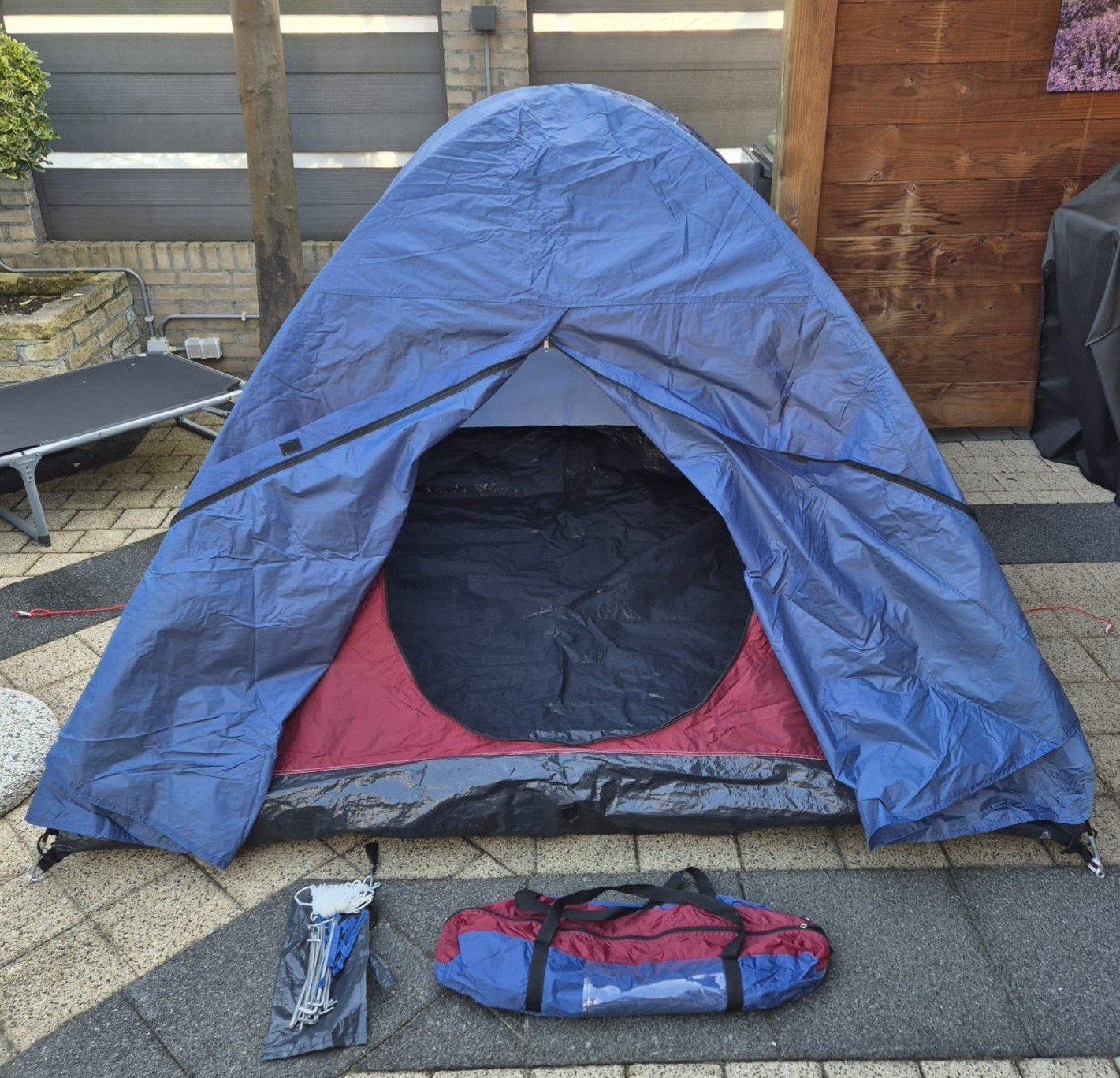 3 pers koepeltent - slechts 1x gebruikt, Caravans en Kamperen, Tenten, Ophalen of Verzenden, Zo goed als nieuw