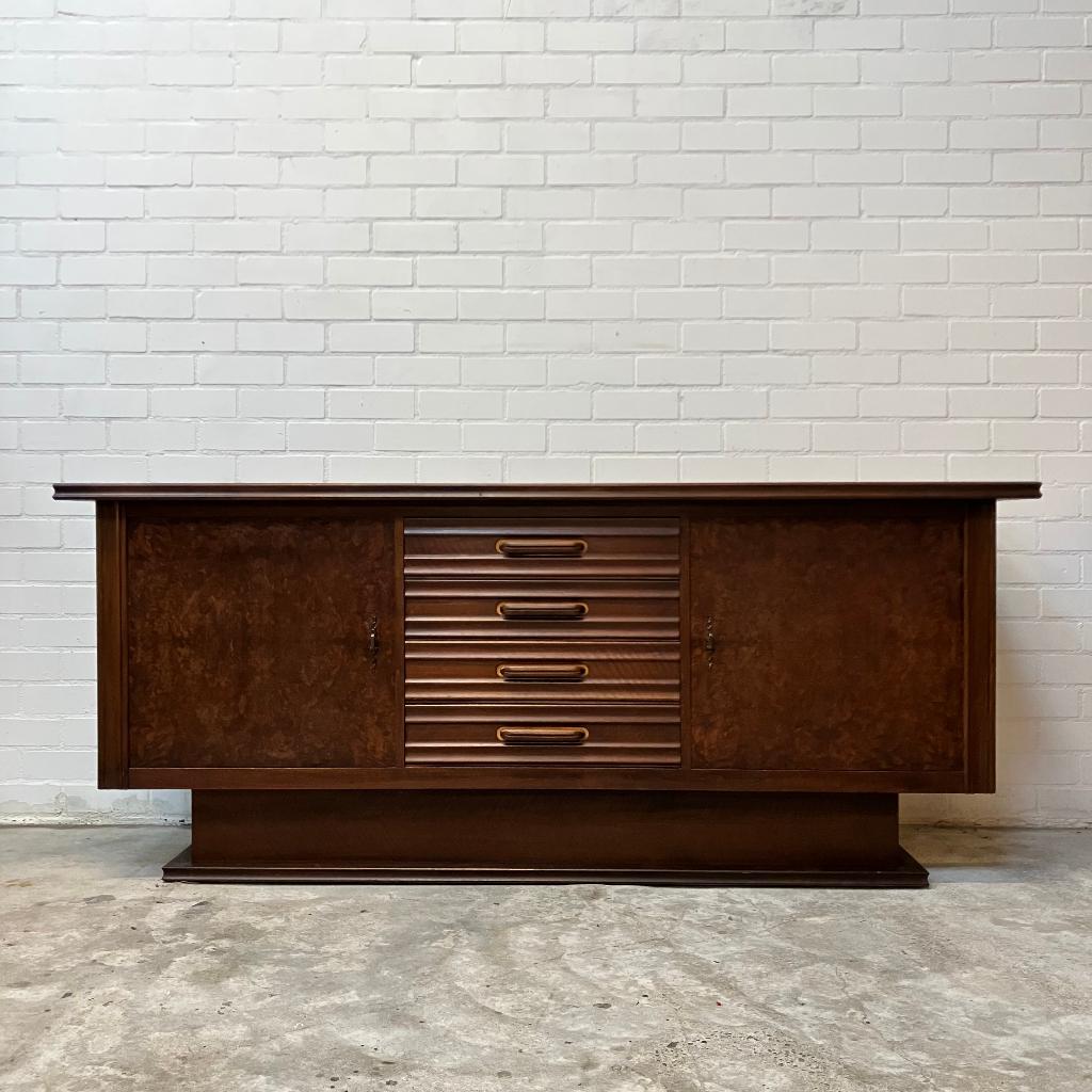 Retro vintage design dressoir jaren 60 kast TV meubel, Ophalen, Gebruikt, 25 tot 50 cm, 150 tot 200 cm