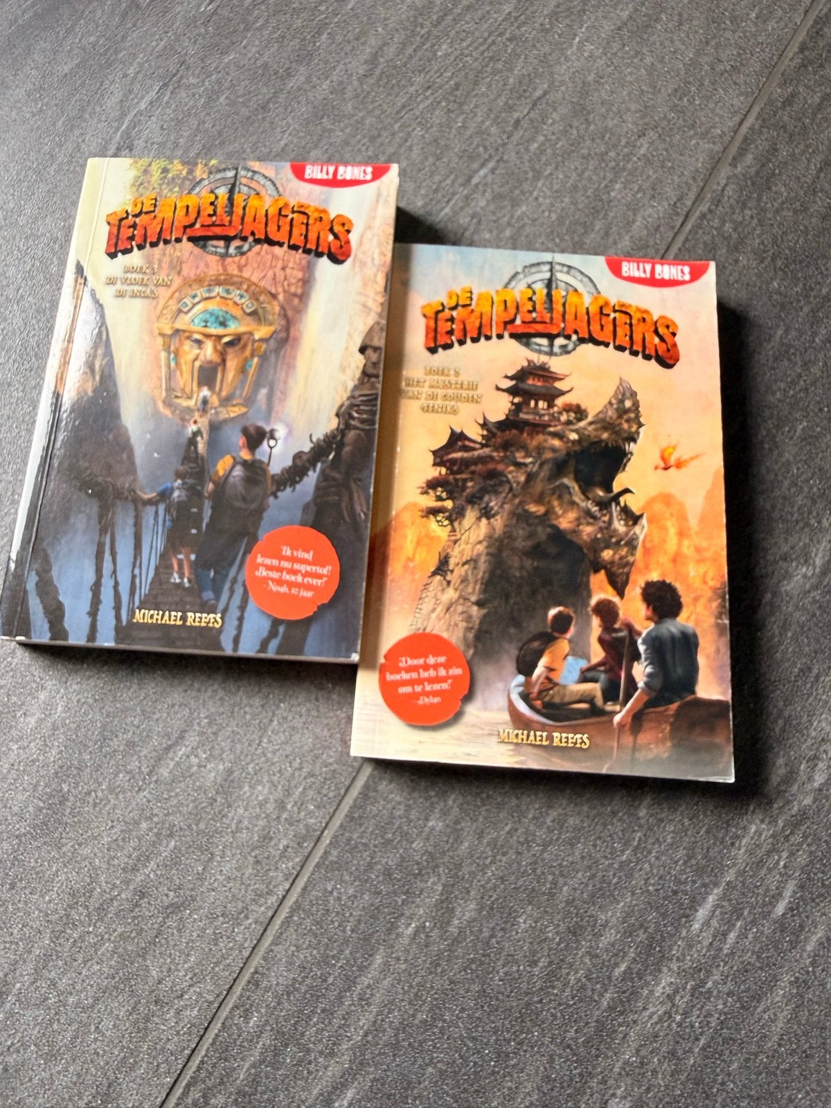 De Tempeljagers boeken 1 & 2 - Michael Reeps, Boeken, Ophalen, Zo goed als nieuw, Fictie algemeen