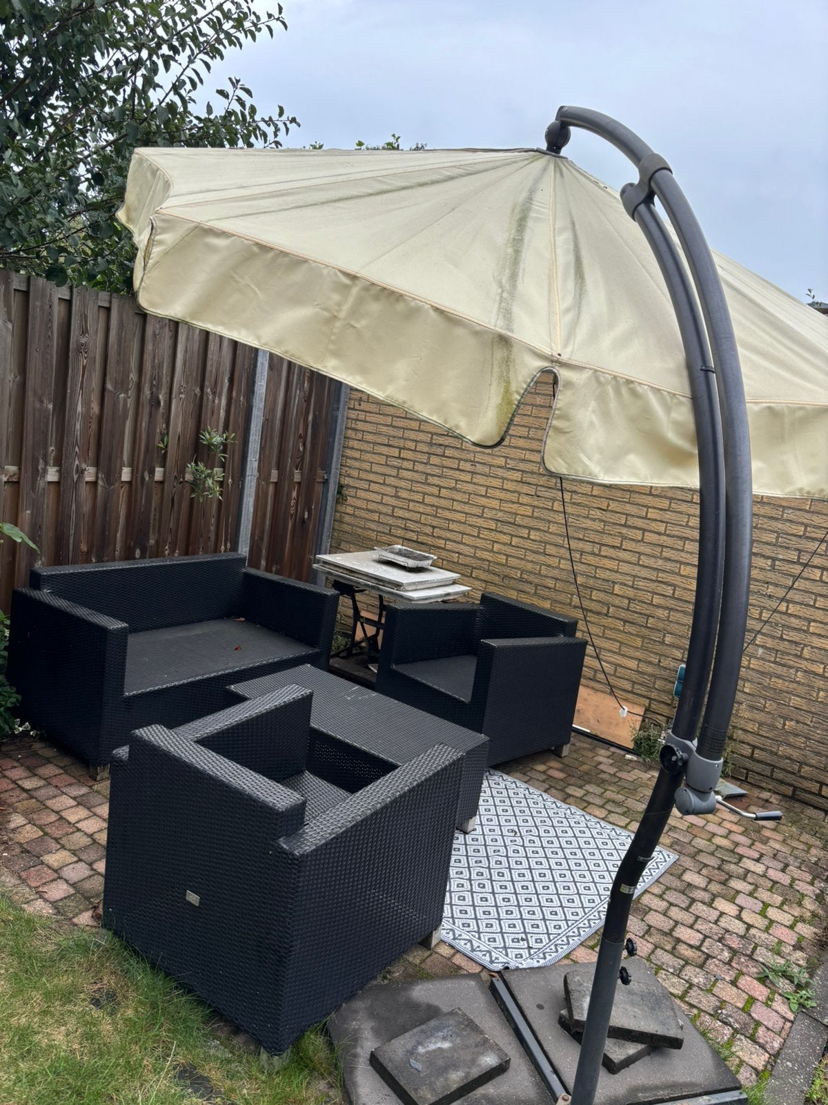 Parasol, Tuin en Terras, Ophalen, Gebruikt, Zweefparasol