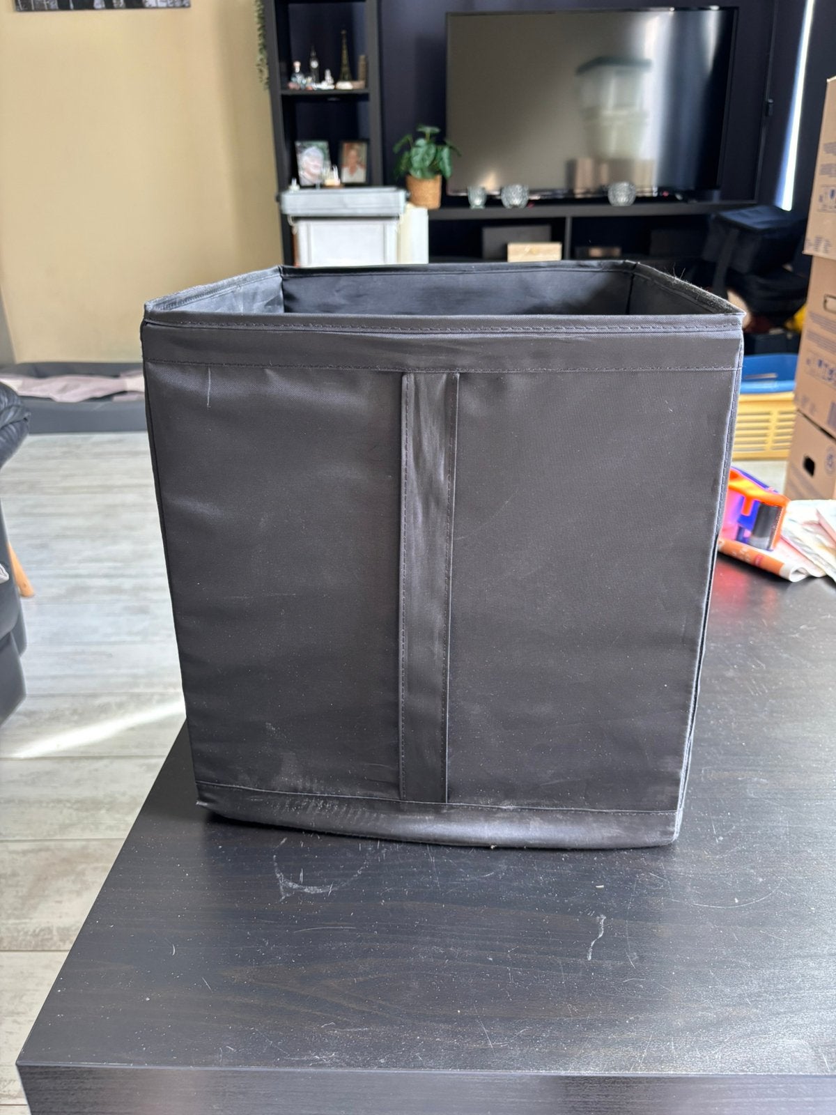Zwarte opbergbak voor IKEA Kallax kast - 1 stuk, Ophalen, Gebruikt, Kunststof, Minder dan 50 cm