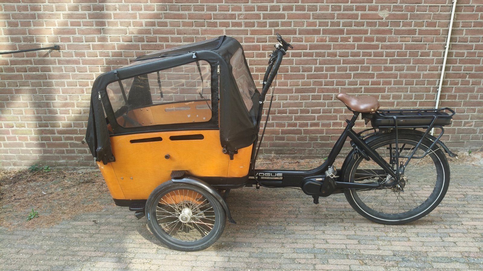 Vogue elektrische bakfiets – nieuwe accu & display, Ophalen of Verzenden, Gebruikt, 4 kinderen of meer