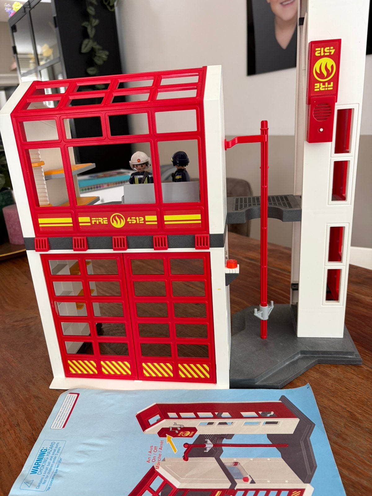 Playmobil brandweerkazerne, Kinderen en Baby's, Speelgoed | Playmobil, Ophalen, Gebruikt