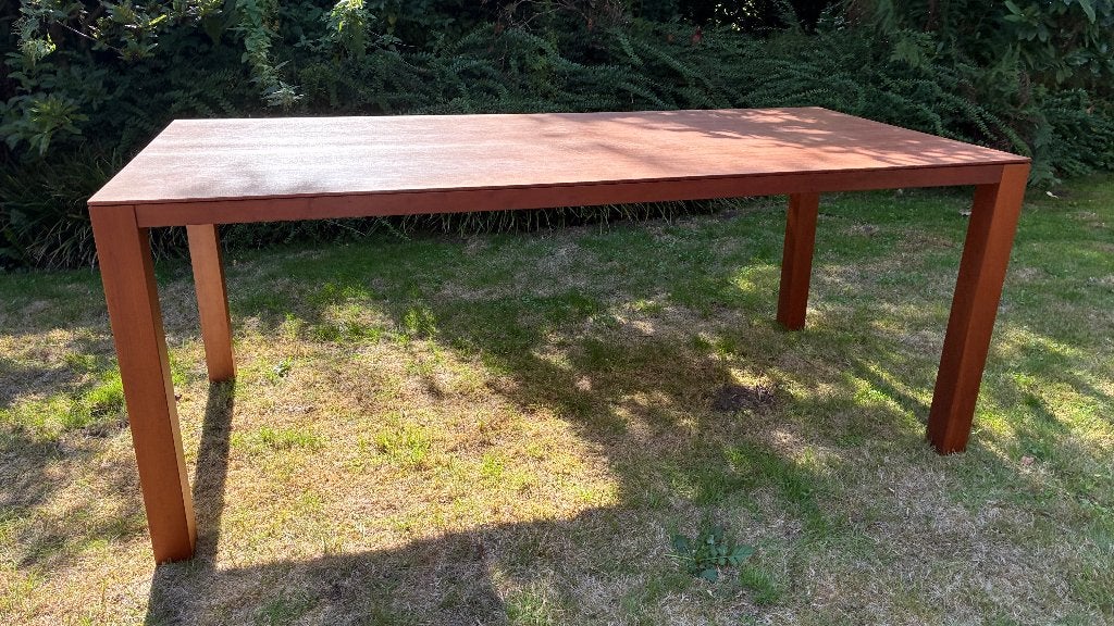 Arco tafel eettafel - verkleurd - 190x90, Ophalen, Gebruikt, 50 tot 100 cm, Vijf personen of meer