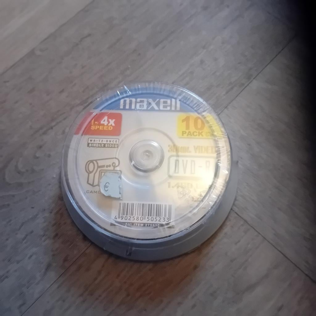 Maxell DVD-R 4x Speed 10-pack - Nieuw in verpakking, Computers en Software, Beschrijfbare discs, Nieuw, Dvd, Op spindel, Ophalen of Verzenden