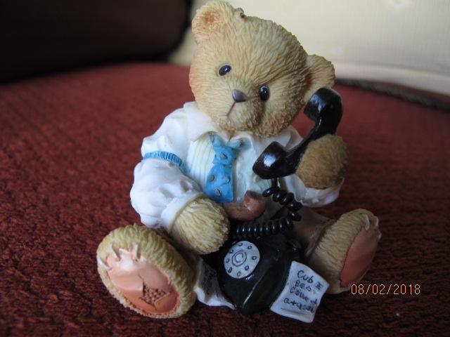 cherished teddie: r.h.hartford/sierra/theadore,sam.&tyler/wi, Ophalen of Verzenden, Zo goed als nieuw, Beeldje, Cherished Teddies