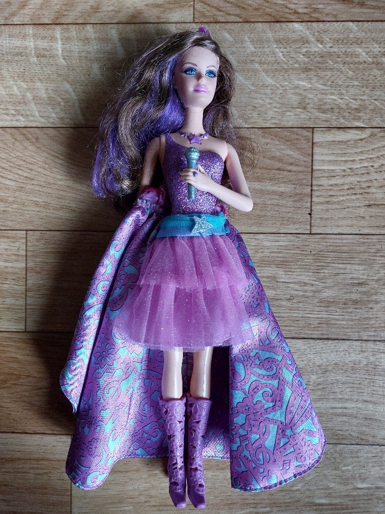 Barbie De Prinses en de Popster 2-in-1 Keira-pop  uit 2012, Ophalen of Verzenden, Gebruikt, Pop
