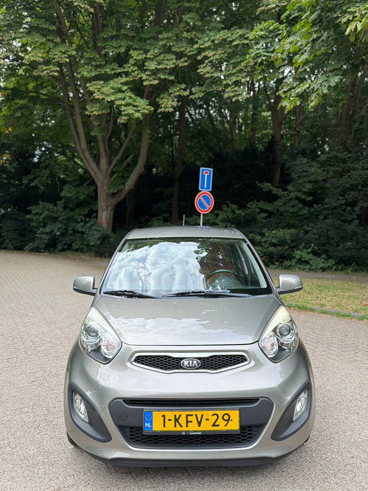 Kia Picanto 1.0 Cvvt 5-DRS 2013 Grijs, Auto's, Voorwielaandrijving, 400 kg, Origineel Nederlands, 24 km/l