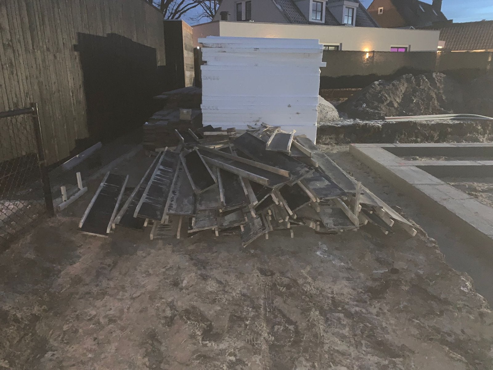Gebruikte houten bekisting voor fundering, Gebruikt, Overige typen, Ophalen of Verzenden, Vuren